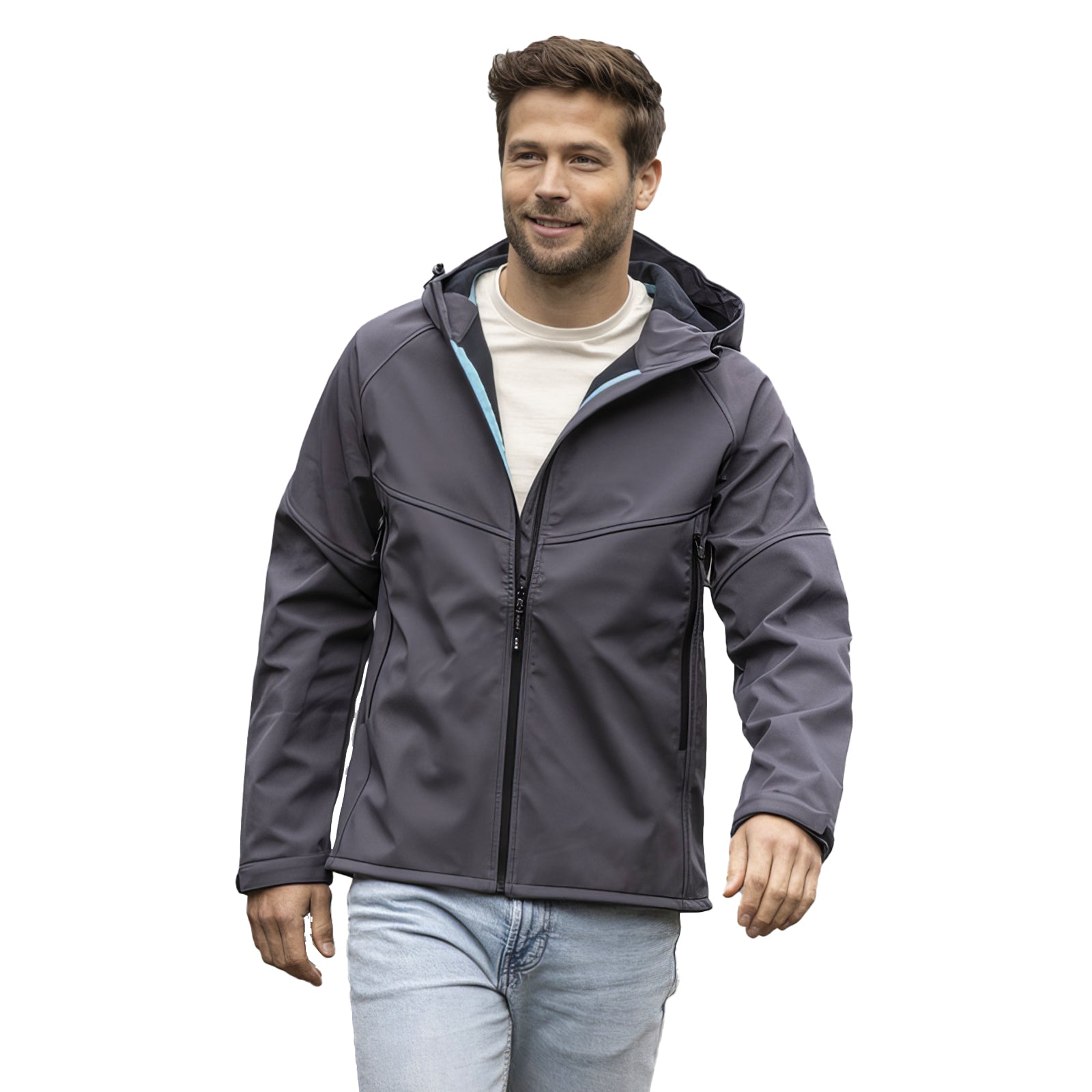 Coltan GRS återvunnen softshelljacka herr