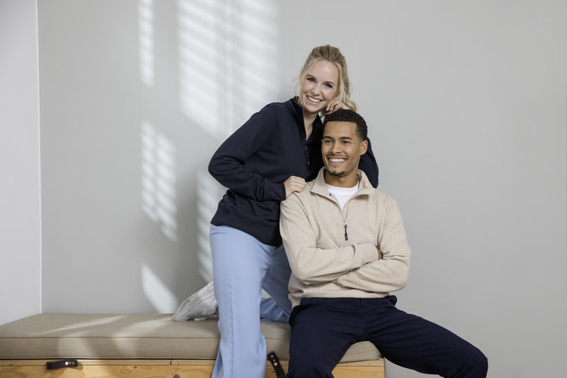 Tin unisex Aware™ tröja med kvartsdragkedja av återvunnet material