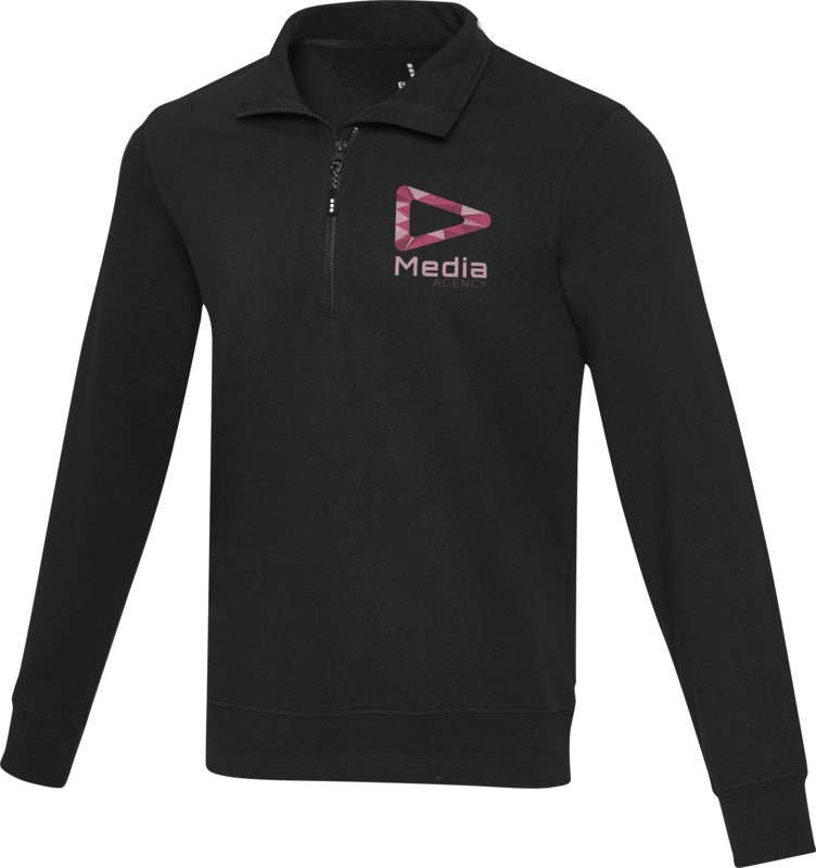 Tin unisex Aware™ tröja med kvartsdragkedja av återvunnet material