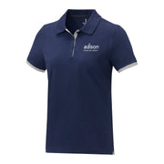 Morgan tvåtons kortärmad pikétröja för dam