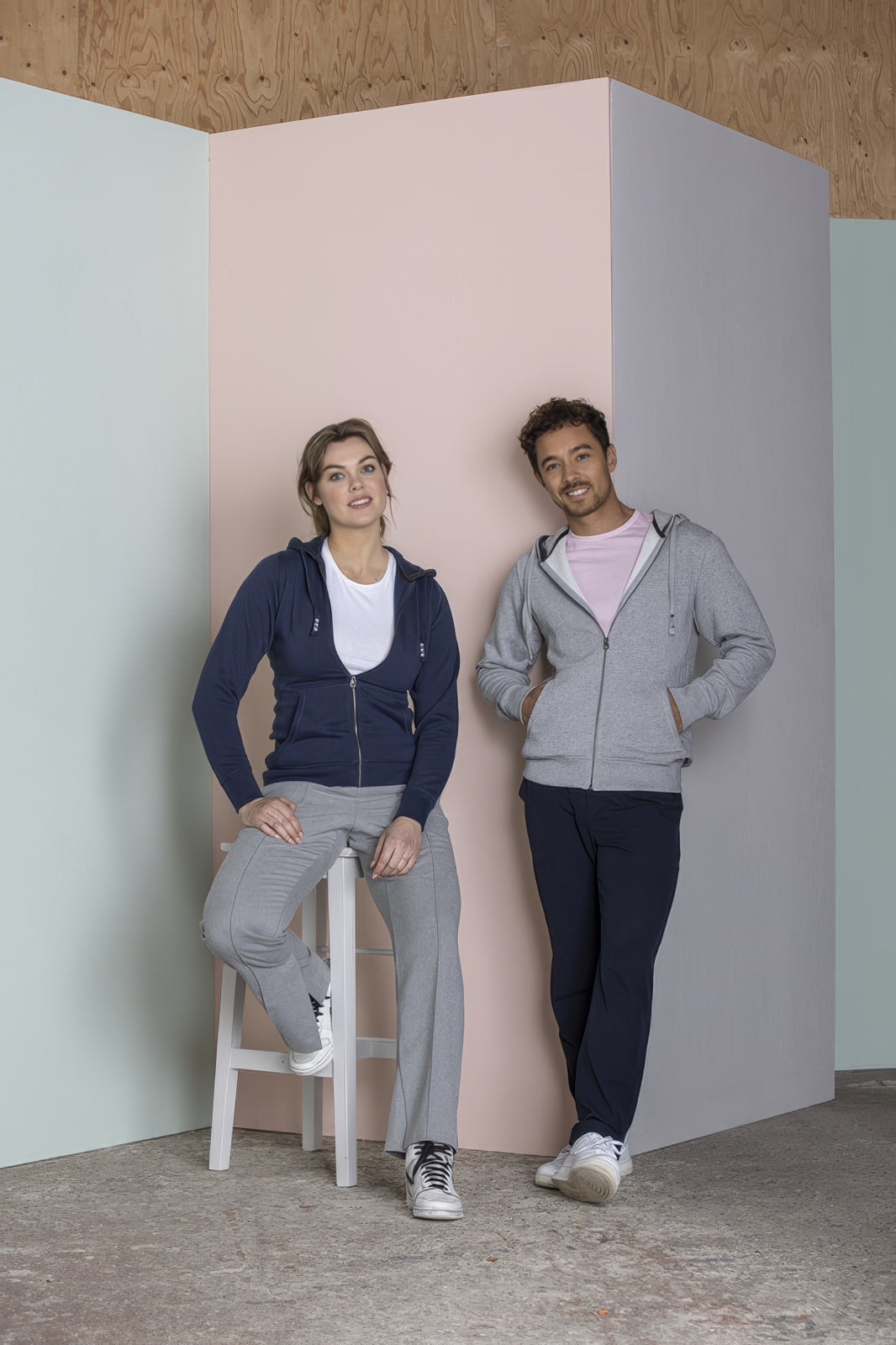 Arora hoodie med hel dragkedja män