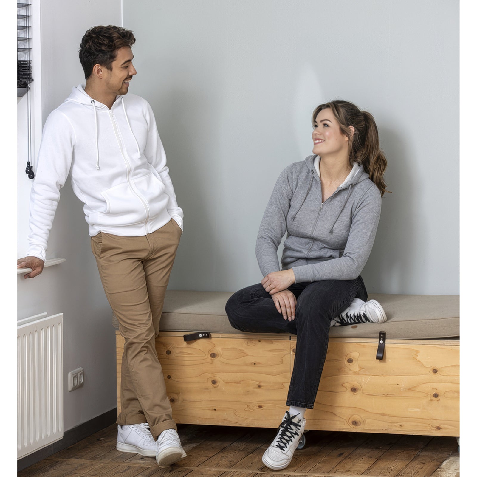 Theron hoodie med dragkedja herr