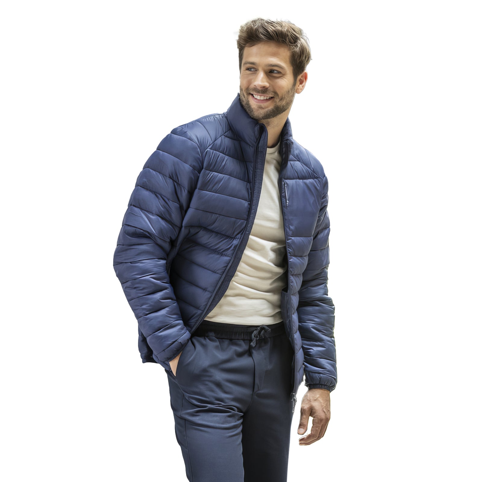 Athenas vadderad jacka för män