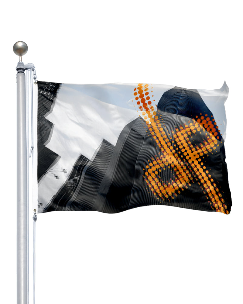 Digitaltryckt flagga 100 x 100 cm