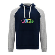 Badet tvåfärgad huvtröja för barn