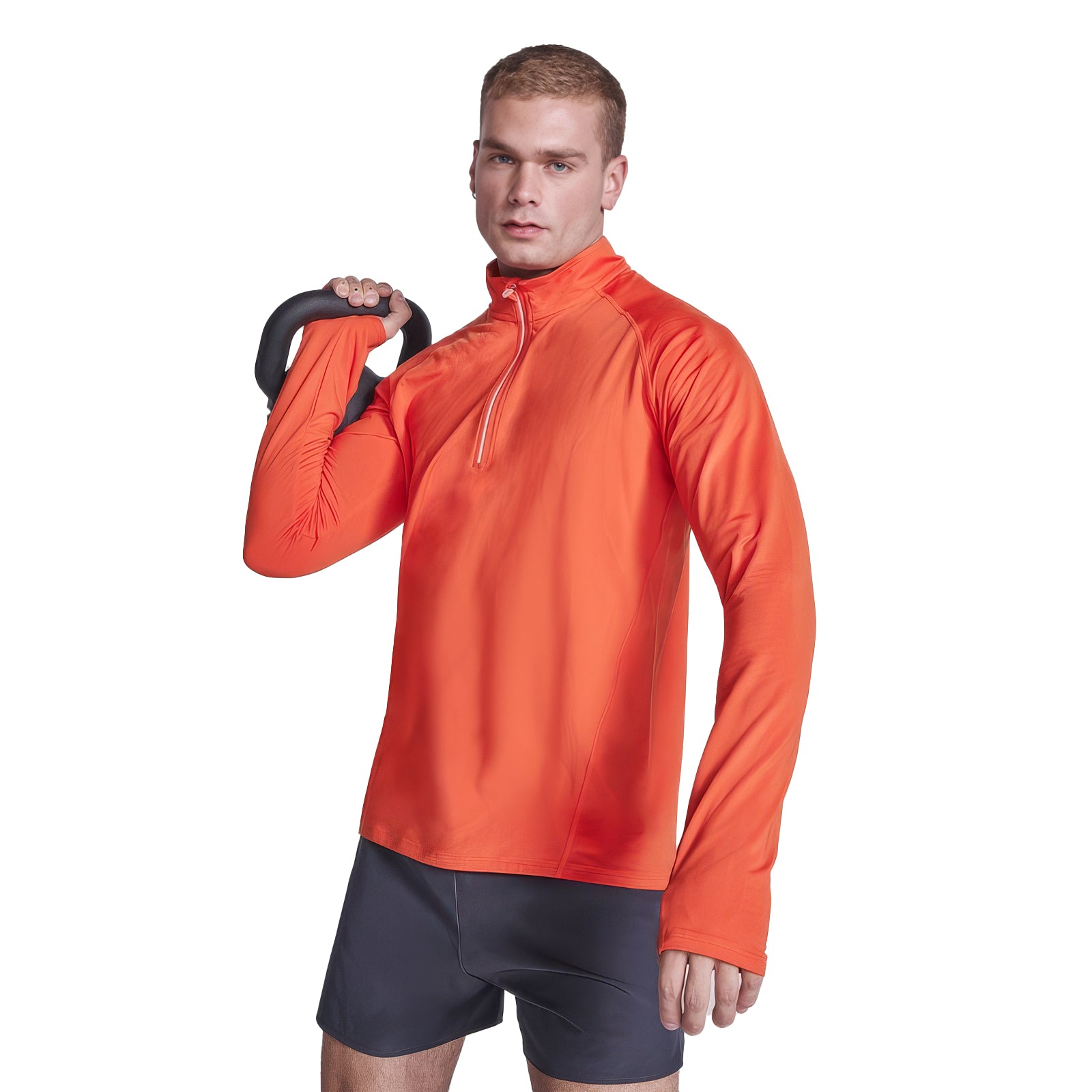 Estambul funktionströja med halv dragkedja för herr