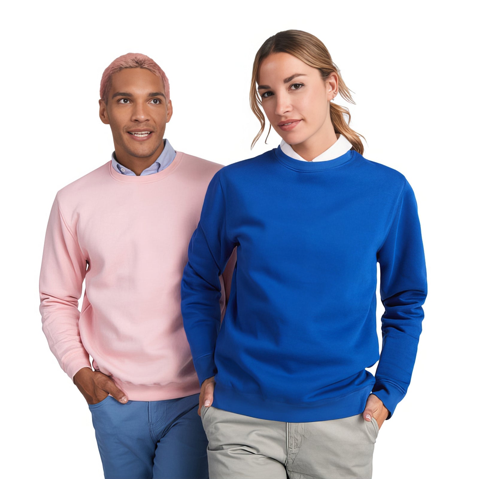 Batian unisex tröja med rund hals ekologisk bomull